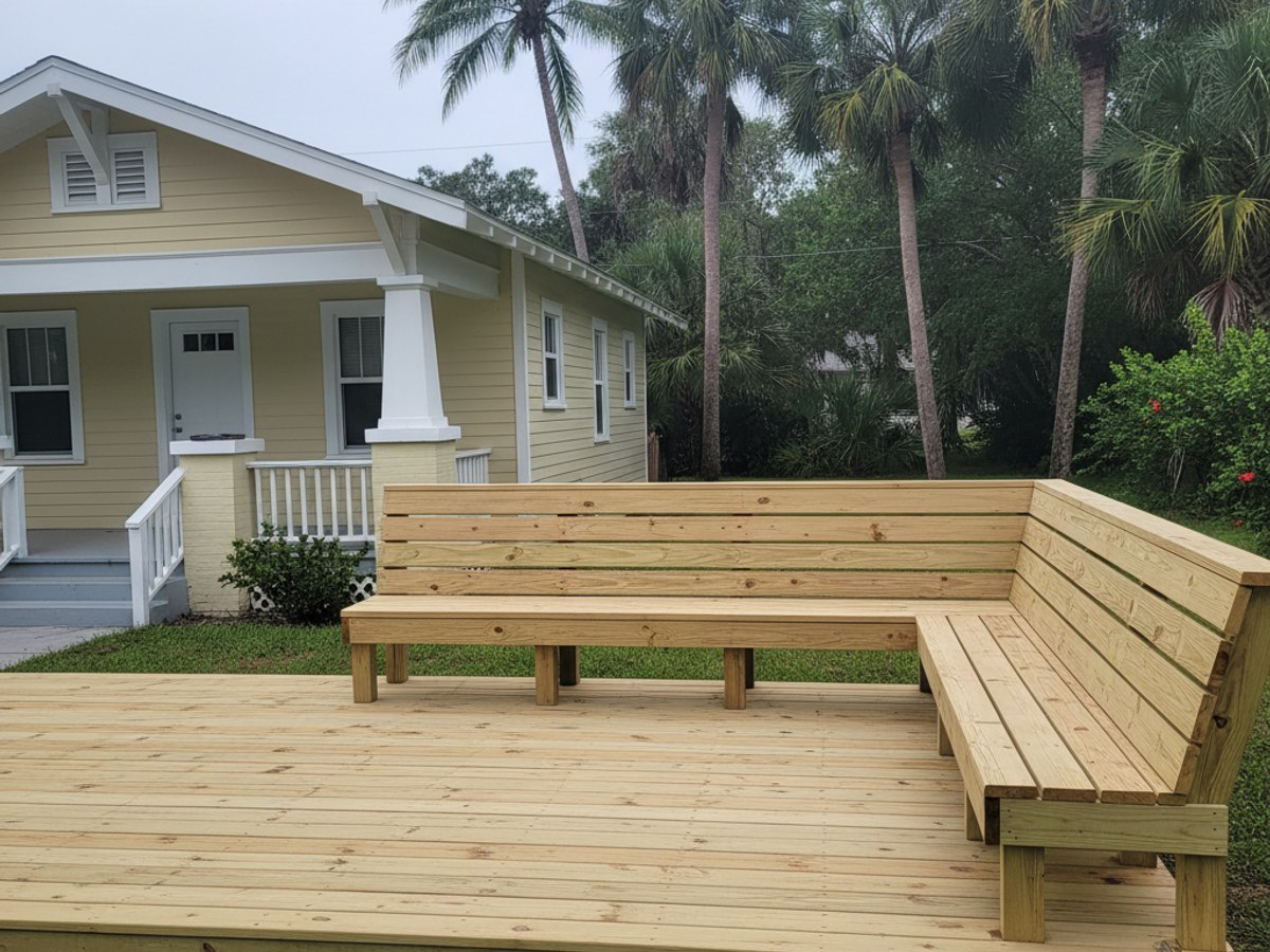 Omega Deck Co crew at work on a home in Englewood, FL